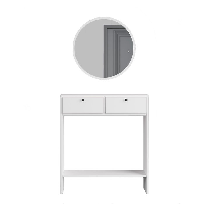 Hanah Home Aparador Blanco Lr1-W, 80.4 x 90 x 24.2 cm
